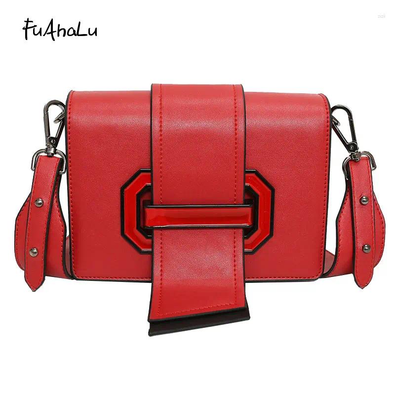 Shoulder Bags Fuahalu Color Block Fashion Bag Spring and Summer All-match Messenger