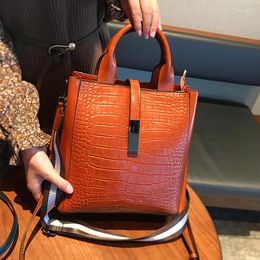 Sacs à bandouliers Gagacia Bucket Handsbags Crossbody for Female Cow Leather Luxury Designer Femmes sac à main Sac de mode 2024