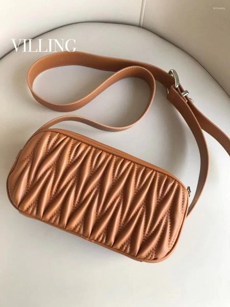 Sacs à bandoulière en cuir véritable, sac à main de styliste de luxe pour filles, bourse de qualité supérieure pour femmes