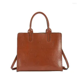 Sacs à bandouliers en cuir authentique Luxury Femmes Bag Office sac à main leisure Casual Crossbody Trend One Messenger Handtassen Dames