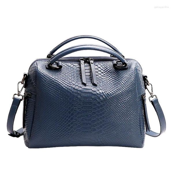 Sacs à bandouliers authentiques Vraie Cuir Fashion Femmes Hands Sacs Mestidies Alligator Femme Girl Luxury Sac 2024