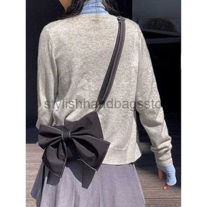 Sacs à bandoulière Sac pour filles Bow Femme Solide Fermeture éclair Sac à âme souple Petit Tous les sacs pour femmes Designerstylishhandbagsstore