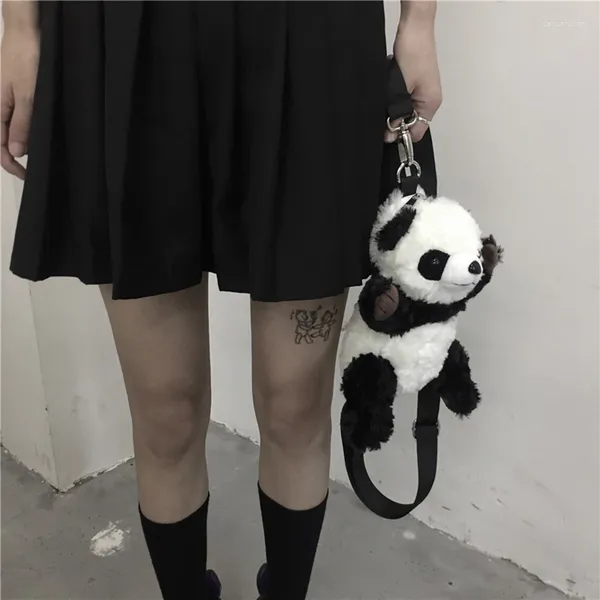 Sacs à bandouliers gothiques hip-hop harajuku punk bag sac coréa ulzzang panda messager dessin animé kawaii ragdoll