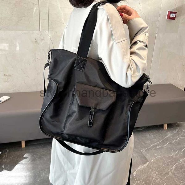 Sacs à bandoulière Sacs à main Noir Messenger Sac pour femme Simple Casual et Sac Nylon Imperméable Bandoulière Grande Capacité Sac à main Women's Bagstylishhandbagsstore