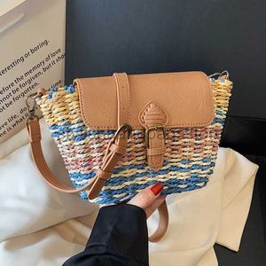 Bolsos de hombro Bolsos Bolso de paja colorido Diseñador y hecho para mujer Bolso y bolso para mujer Bolso cruzado para mujer Cartera de viaje Ponystylishhandbagsstore