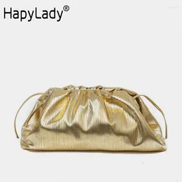 Sacs à bandouliers Hapylady 2024 Tendance Luxury WoeNm Sac plissé Hobos Cross Cross Body for Women High Quality Designer