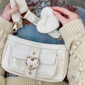 Schoudertassen Harajuku kawaii lolita dames pu lederen snoepkleur zoete schattige crossbody met munt portemonnee handtassen portemonnee 230309