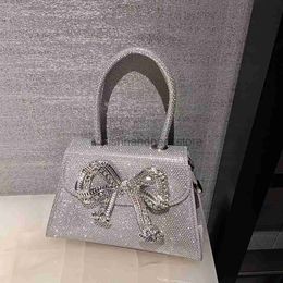 Schoudertassen hoeden emmer hoeden glanzende strass tas dames nieuwe kristal clip portemonnee handtas luxe designer feestkwaliteitstylishhandbagsstore