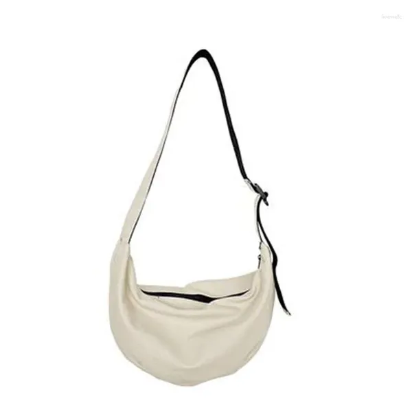 Sacs à bandouliers hauts focaux Femmes coréens Bag de toile à glissière Zipper Designer Crossbag Femelle Simple Hands sac à main A88