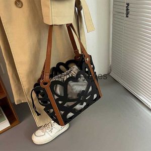 Schoudertassen Holle Emmer Zakken Zwarte Tote Casual PU Lederen Schoudertas Mode Luxe Designer Merk Handtassen Voor Vrouwen 2023 Newblieberryeyes