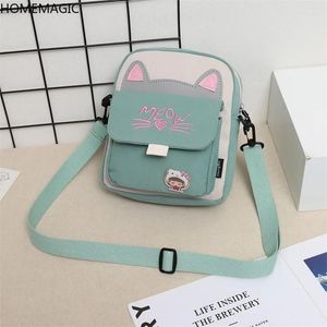 Sacs à bandoulières Homemagic 2024 Femmes Shopping Sweet Kawaii Toile imprimée Loissine Daily Shop Shop Crossbody Satchel Purse