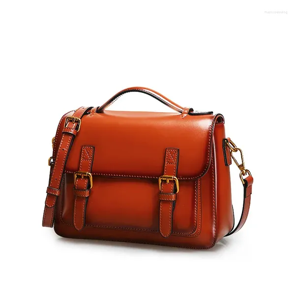 Sacs à bandouliers Cent une tendance féminine en cuir sac crossbody sac à main féminin Messer de vache de vache messager grand sac à main