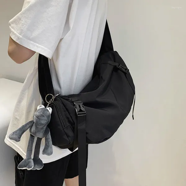 Sacs à bandoulière en Nylon fonctionnel, sac à bandoulière neutre de grande capacité pour femmes et filles, sacoche