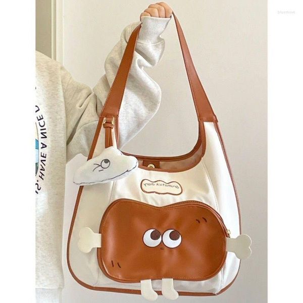 Sacs à bandoulière japonais Kawaii rétro mignon toast sac femmes fourre-tout sac à main étudiant classe banlieue haute capacité