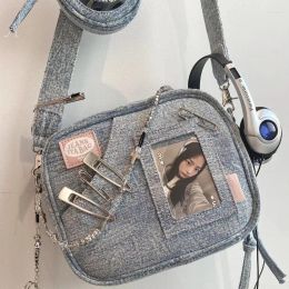 Bolsas de hombro JBTP Y2K Vintage Denim Bolso Lindo Casual Moda Chase Star Pain Bag Spring Designer Luxury Square