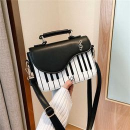Sacs à bandoulière coréen Piano Design femmes PU cuir messager sac à main mode Corssbody poche porte-monnaie paquet 221115
