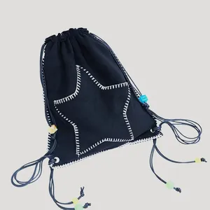 Sacs à bandouliers coréens Slim Faux Sanges Sac à dos pour femmes sacs à main de concepteur de luxe et sacs à main 2024 en broderie à cinq points étoiles