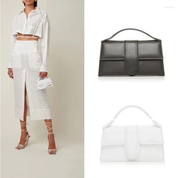 Bolsos de hombro Bolsos de mujer para mujeres 2024 Embrague y bolsos de verano Luxury Small Femeal Simple White White Drop