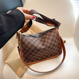 Bolsos de hombro de gran capacidad para ir al trabajo para mujer 2024 tendencia de moda bolso de mano cruzado impreso bolsos de mano de uso diario para mujer