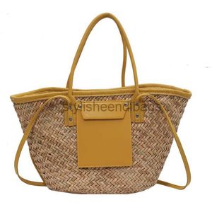 Sacs à bandoulière grande capacité en rotin fourre-tout femmes concepteur en osier tissé épaule sac à bandoulière de luxe été plage Bag02stylisheendibag