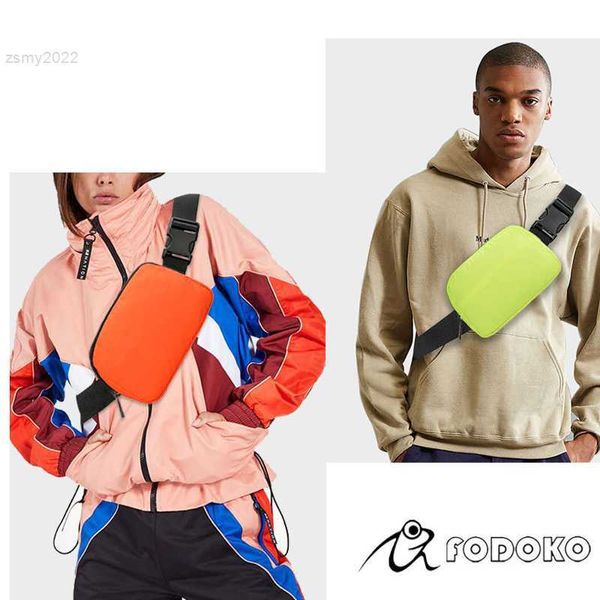 Bolsos de hombro Deportes de ocio Riñoneras para mujeres Bolsa de pecho impermeable de nylon de alta calidad para hombres Fitness Mujeres Riñonera Riñonera de moda