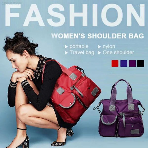 Bolsos de hombro marca LITTHING, Bolso de nailon impermeable para Mujer, Bolso informal de gran capacidad, Bolso cruzado para Mujer