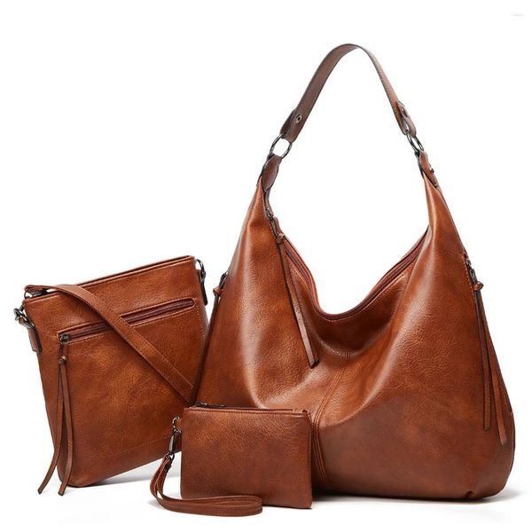 Bolsos de hombro Trajes de 3 piezas de lujo Bolso de mujer Bolso de alta calidad para 2024 Diseñador Luxur Mujer Monedero Tote