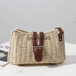 Schoudertassen Luxe Design Beac Bag Straw Weave Kleine portemonnee en tas voor dames Zomer Raan andmade Crossbdoy Travel SoulderH24219