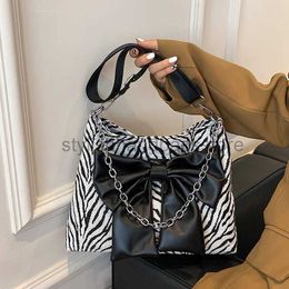 Sacos de ombro padrão de luxo bolsa grande arco feminino saco de voz pu cruz corpo saco zebra impressão carteira feminina clubstylehandbagsstore