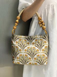 Schoudertassen Luxe Vintage Borduren Bloemen Handtas Boheemse Onderarm Portemonnee Kleine Zomer Stranddoek Tote Bagstylisheendibags