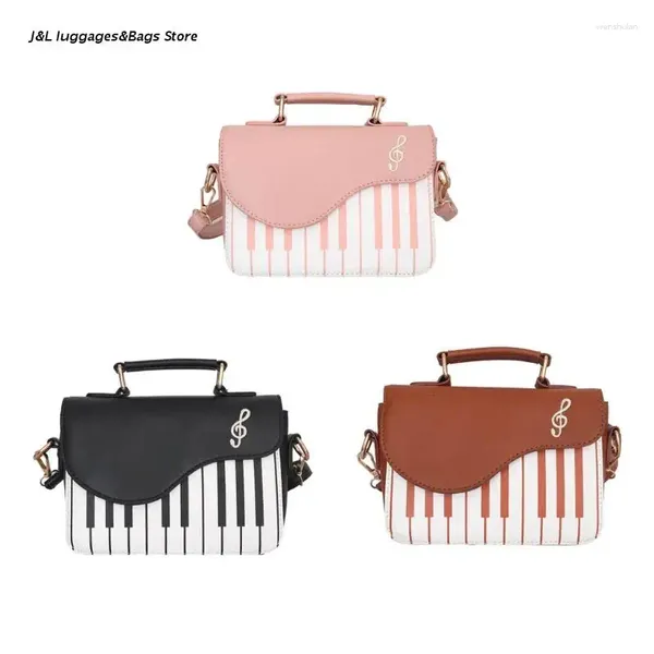 Bolsos de hombro M68C Mujeres Giras Forma de piano PU PULO TOMA COMPLEZA MENSAJE Crossbody Bag Satchel bolso