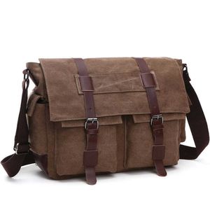 Bolsos de hombro para hombre, bolsos de mensajero de negocios para hombre, bolso de hombro, bolso cruzado de lona Vintage, bolso de viaje de oficina informal Retro 230210