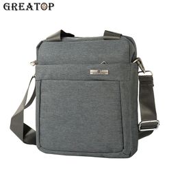 Bolsas de hombro Hombres Moda Greatop Business Male Crossbody Bolso con asa impermeable Nylon Messenger Casual