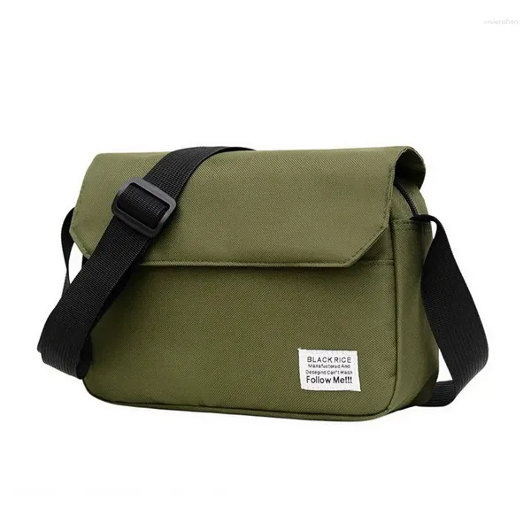 Bolsos de hombro para hombre, bolso de lona, departamento japonés, Harajuku, traje de viento, mensajero, bolso informal para estudiantes coreanos