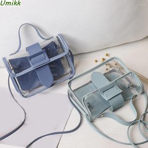 Sacs à bandoulière Mini clair couleur unie carré Transparent sac tendance petit sac à main mode femmes gelée PVC bandoulière messager