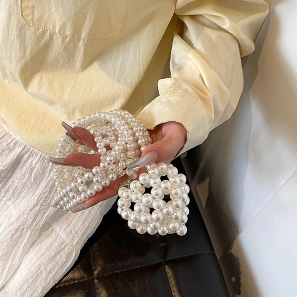 Sacs à bandouliers mini perles de coeur pour femmes sac à main