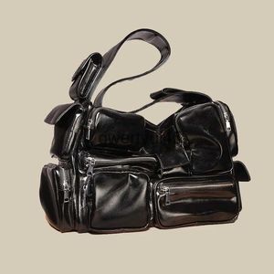 Schoudertassen Moto Biker Bag Voor Dames Luxe Designer Andbags En Portemonnee 2023 Nieuw In Grote Capaciteit Meerdere Zakken Crossbody SoulderH2422