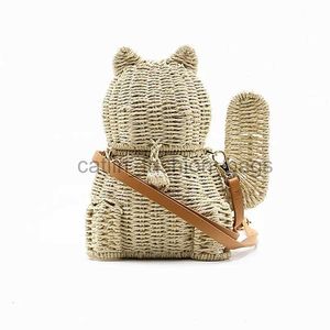 Schoudertassen Nieuwe rattan dames Lucky Fashion Cat Crossbody Messenger Handtassen Dames Girl Basket Gratis verzendingcatlin_fashion_bags