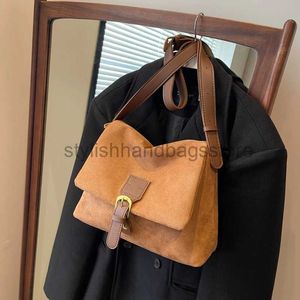 Sacs à bandouliers NOUVELLES femmes vintage Fashion Femme Lady Faux Suede Satchel Totes Handbag Underar Sac Femelle Buckle MessengersTylishHandbagsstore