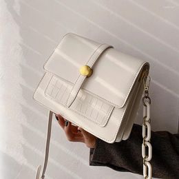 Sacs à bandoulins Niche Design Women Bag 2024 Fashion High-End Messenger Square Underarm Double-use Largeur: 21cm
