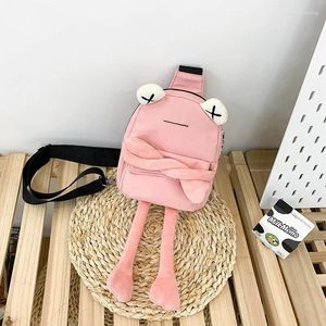 Schoudertassen Nylon Dame Stijl Cartoon Kleine Vrouwelijke Tas Mode Meisje Creatieve Persoonlijkheid Leuke Kikker Messenger