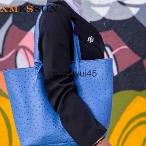 Sacs à bandoulières Fashion Fashion Fashion Femmes Portables Baquets pour femmes portables Autruche Modèle Shopping Tote Casual Simple Ladies Handbag H24523