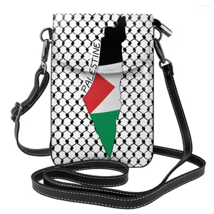 Sac à bandoulins Palestine Flag Carte Sac Kufiya Hatta Bulk Aesthetic Femmes Travel Travel Woman Purse