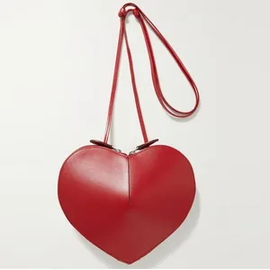 Schoudertassen perzik hartvorm designer handtassen voor dames portemonnee eenvoudige veelzijdige dame kleine crossbody originele editie originele editie
