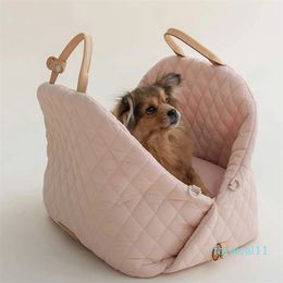 Schoudertassen Hond Nest Nylon Tote Bag Afneembare handtas Auto Dual Use Travel Cat Designer Handtassen