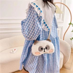 Sacs à bandoulière en peluche petit sac à bandoulière pour femmes 2024 Kawaii mignon Panda enfant sacs à main fille japonaise étudiant messager enfants