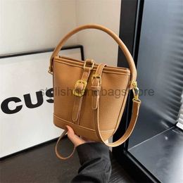 Sacs à bandoulière Pu Leader Soulder Bag Bucket Vintage Bag Sacs à main pour femmes Sacs à main pour femmes 2023 Tendance Designer Luxe Messengerstylishhandbagsstore