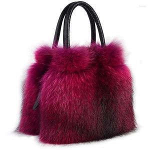 Sacs à bandoulière véritable sacs à main en fourrure véritable messager en cuir pour femmes tendance peau de vache dames bandoulière