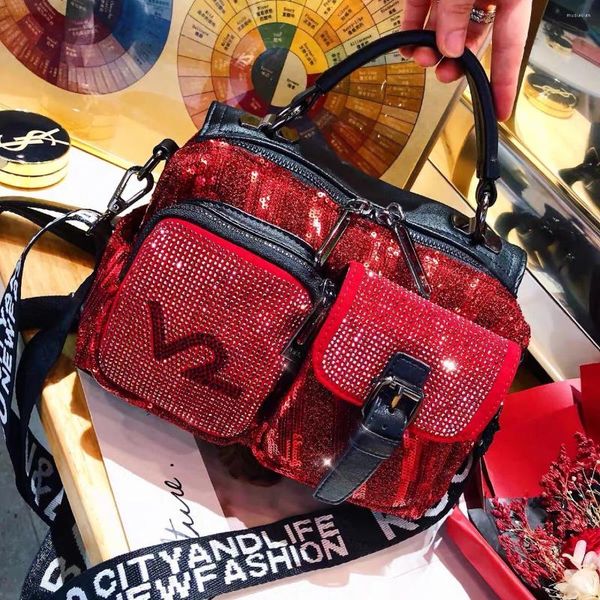 Sacs à bandouliers Rigiane Shining Ita Handbags For Women Sequelles Duel-Use Bolsos Luxury Designer Sac de Luxe Femme Bolso Mujer Bag