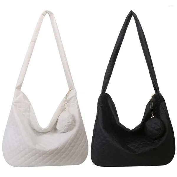 Bolsos De Hombro Bolso De Mensajero Simple Bolso De Mujer Rombal De Gran Capacidad con Monedero Pequeño para Damas Niñas Bolso De Oficina Escolar Diario